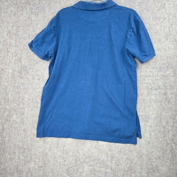 American Eagle Outfitters Mens Blue Super Soft Cotton Polo Shirt M - Picture 2 of 8